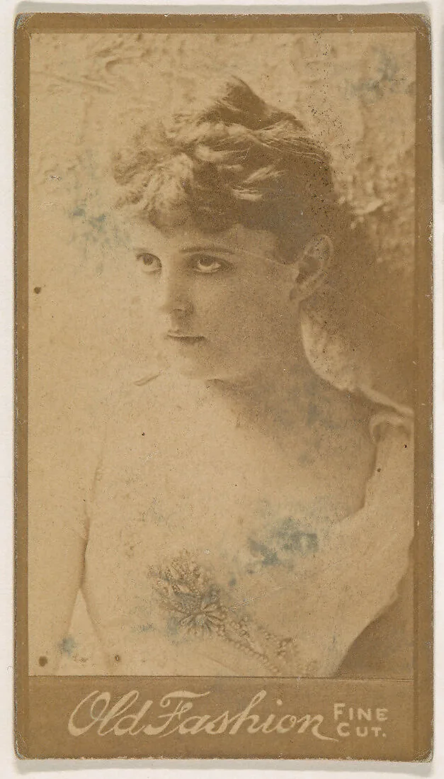 Portrait of actress, from the Actresses series (N664) promoting Old Fashion Fine Cut Tobacco — Unknown