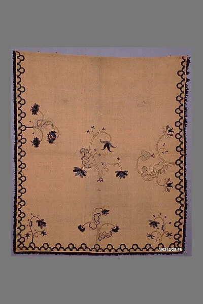 Embroidered blanket — Ruth Brewster Sampson