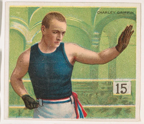 Charley Griffin, Boxing, from Mecca & Hassan Champion Athlete and Prize Fighter collection, 1910 — Mecca Cigarettes