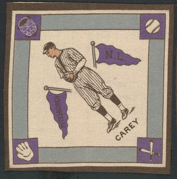 Max Carey, Pittsburgh, National League from Baseball Players Felt Blanket series (B18) — Unknown