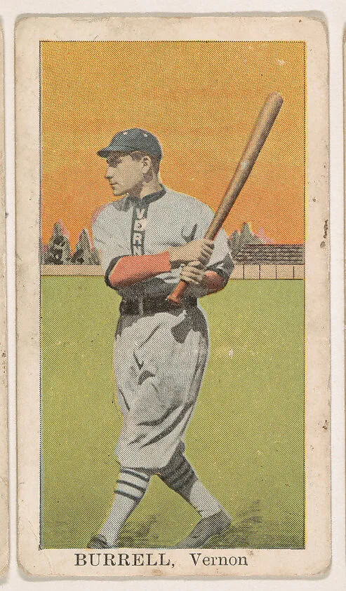 Burrell, Vernon, from the Baseball Players series (D311), issued by the Pacific Coast Biscuit Company — Pacific Coast Biscuit Company