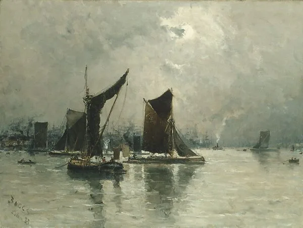 On the Thames — Frank Myers Boggs