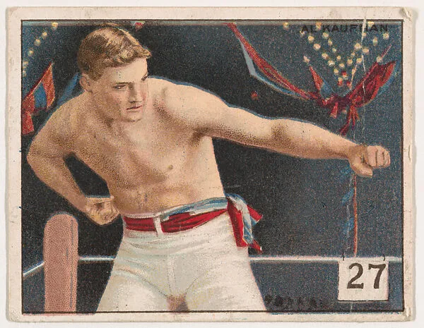 Al Kaufman, from the Champion Pugilists series (T219), issued by Mecca and Hassan Cigarettes — Mecca Cigarettes|Hassan Cigarettes