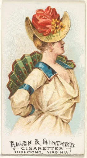 Plate 24, from the Fans of the Period series (N7) for Allen & Ginter Cigarettes Brands
