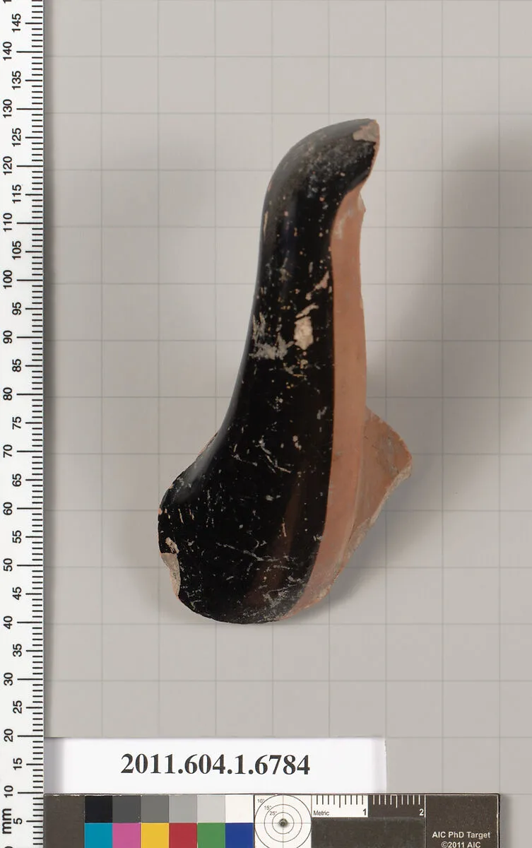 Terracotta fragment of a kylix (drinking cup) — Unknown