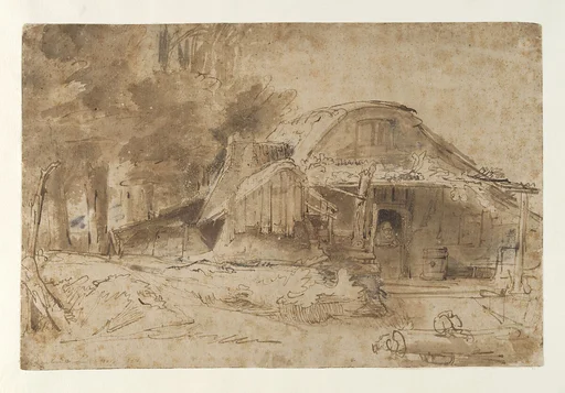 Cottage near the Entrance to a Wood