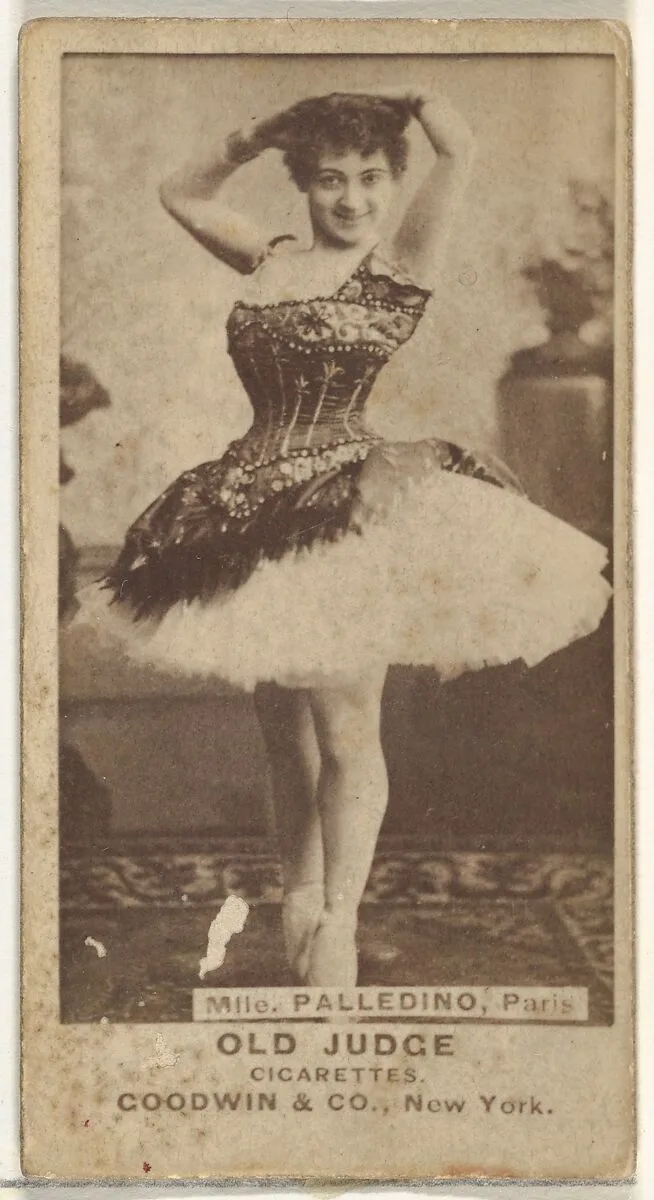 Mlle. Palledino, Paris, from the Actors and Actresses series (N171) for Old Judge Cigarettes — Goodwin & Company