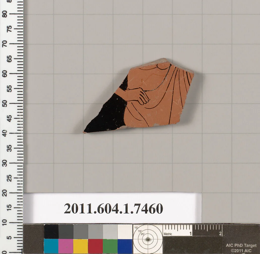 Terracotta fragment of a kylix (drinking cup) — Unknown