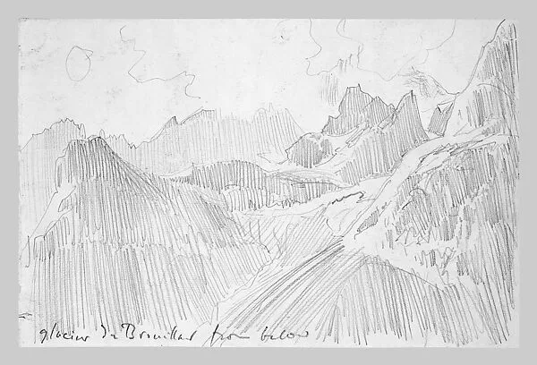 Glacier du Brouillard from Below — John Singer Sargent