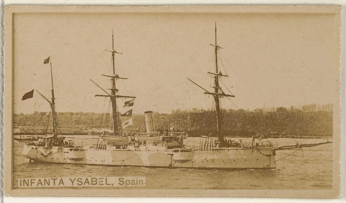 Infanta Ysabel, Spain, from the Famous Ships series (N50) for Virginia Brights Cigarettes — Allen & Ginter