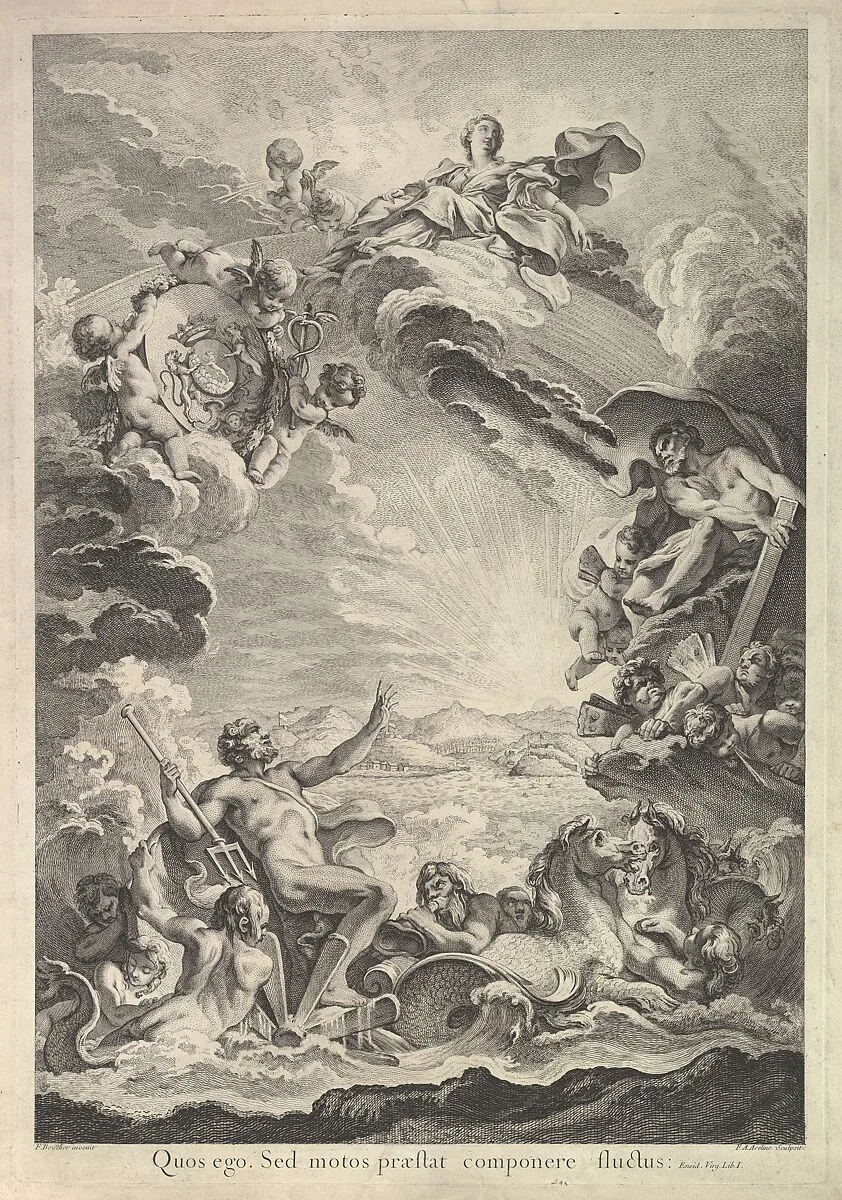 Neptune apaisant la tempête (Neptune Calming the Storm) — François Boucher|François Antoine Aveline