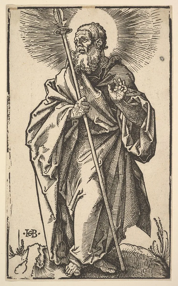Saint Thomas from Christ and the Apostles — Hans Baldung (called Hans Baldung Grien)