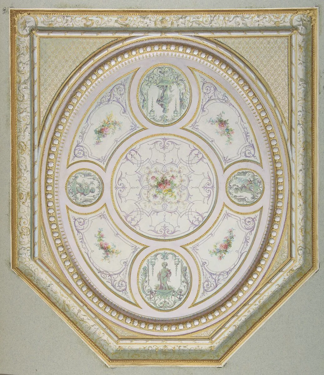 Ceiling Design — Jules-Edmond-Charles Lachaise|Eugène-Pierre Gourdet