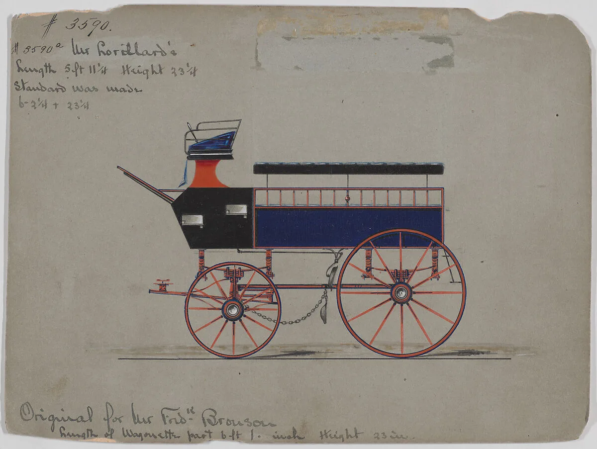 Design for Wagonette Break, no. 3590 — Brewster & Co.