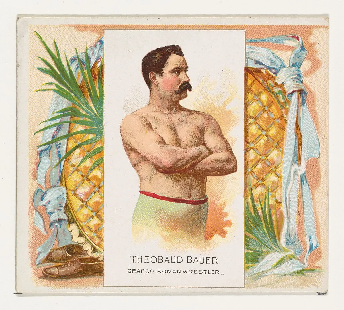 Theobaud Bauer, Graeco-Roman Wrestler, from World's Champions, Second Series (N43) for Allen & Ginter Cigarettes — Lindner, Eddy & Claus|Allen & Ginter
