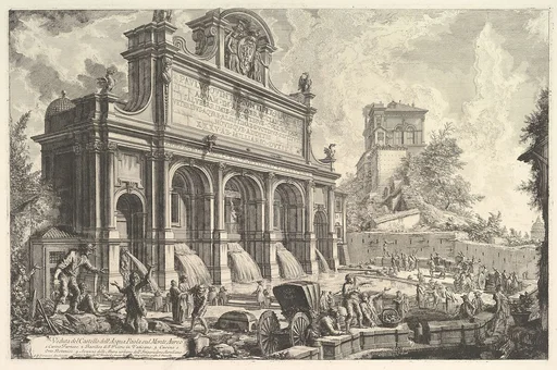 View of the Fountainhead of the Acqua Paola on Monte Aureo, from Vedute di Roma (Roman Views)