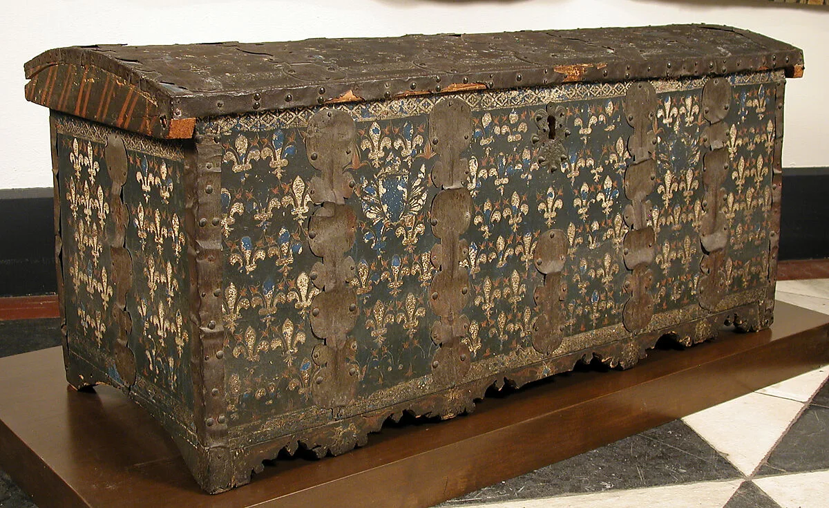 Cassone with Fleur-de-Lis Pattern — Unknown