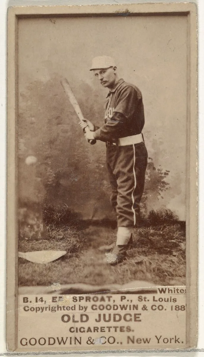 Sproat, Pitcher, St. Louis Whites, from the Old Judge series (N172) for Old Judge Cigarettes — Goodwin & Company