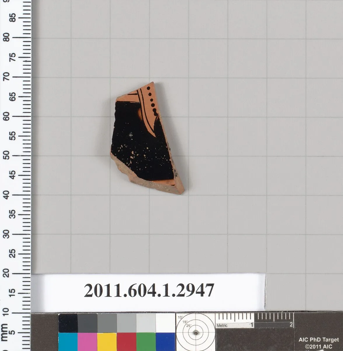 Terracotta fragment of a kylix (drinking cup) — Unknown