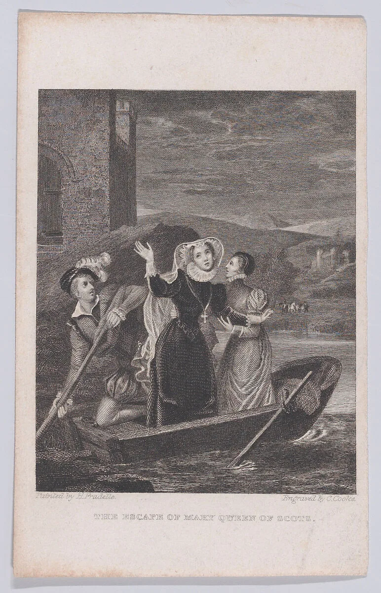 The escape of Mary, Queen of Scots from Loch Leven Castle — Mary, Queen of Scots|Henri Jean-Baptiste Fradelle|Charles Cooke