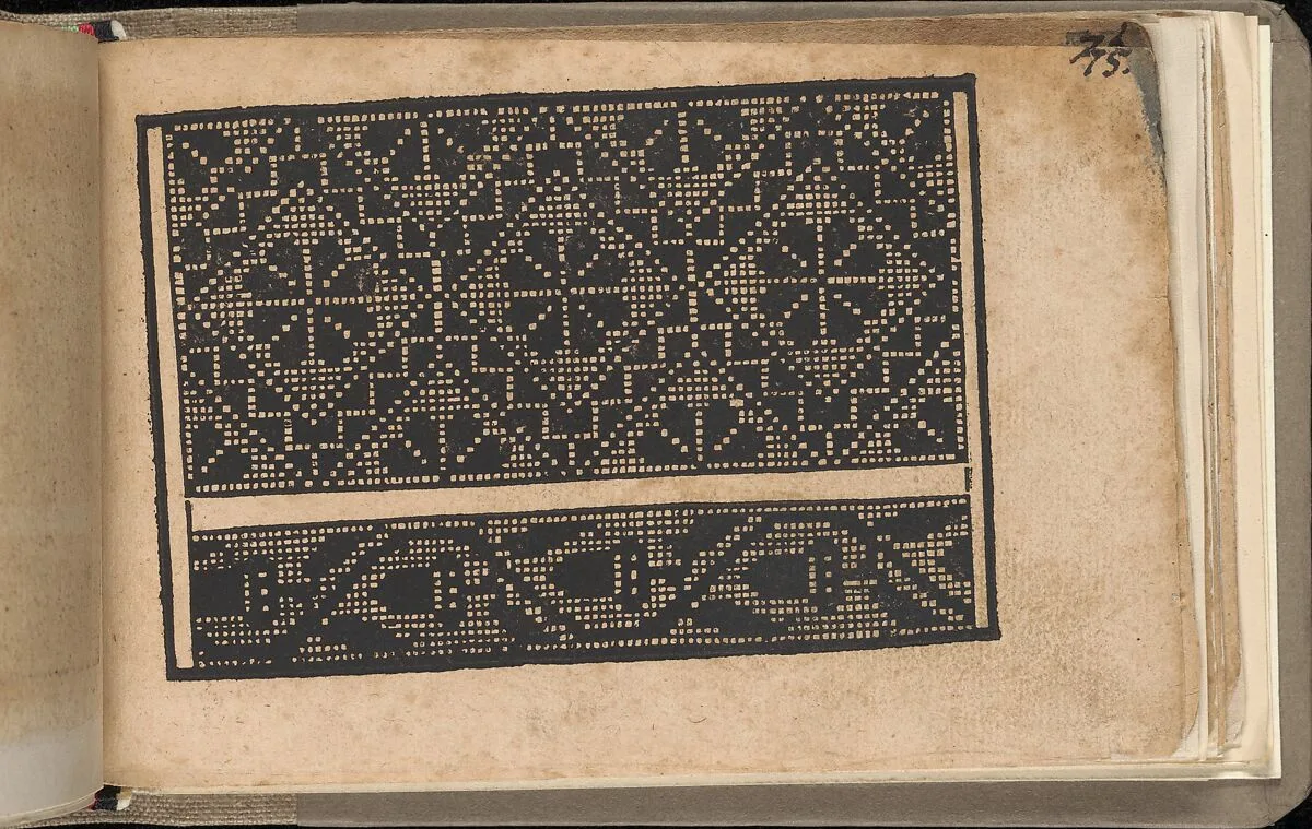 Schön newes Modelbuch (Page 75r) — Sigismundus Latomus