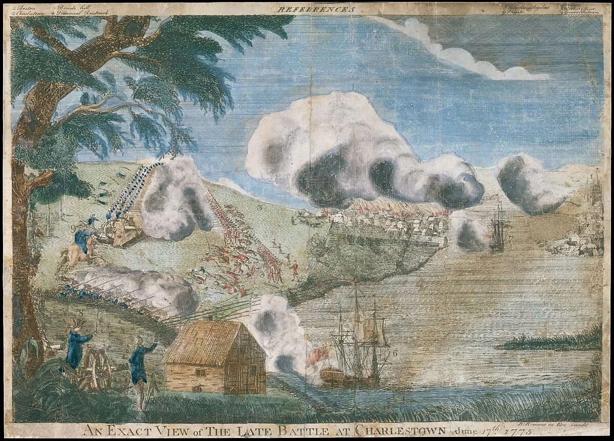 An Exact View of the Late Battle at Charlestown, June 17th, 1775 — Bernard Romans