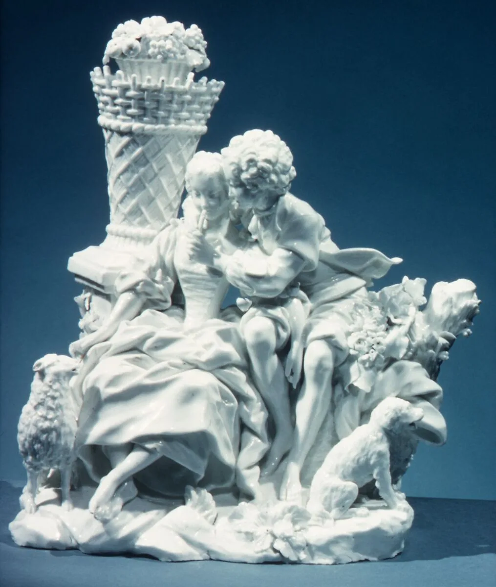 The Flute Lesson — Vincennes Manufactory|François Boucher