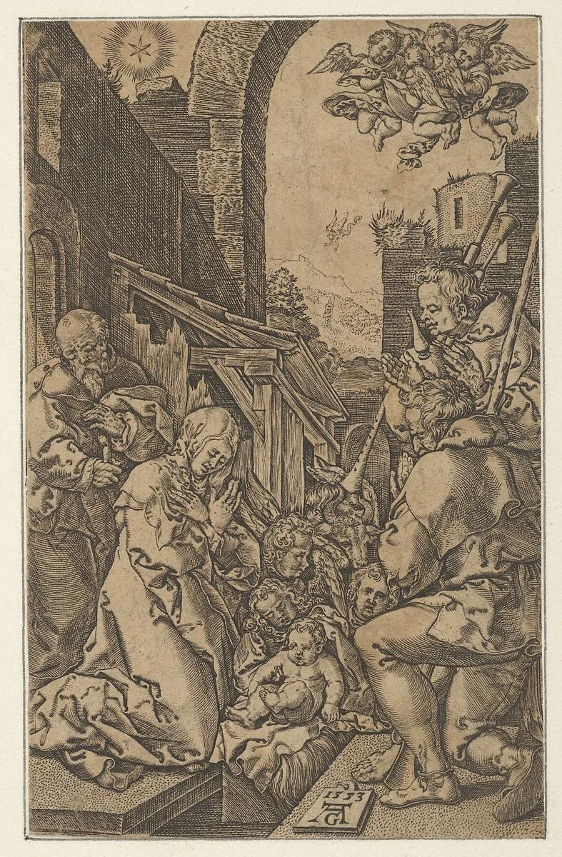 Copy of The Adoration of the Shepherds — Heinrich Aldegrever
