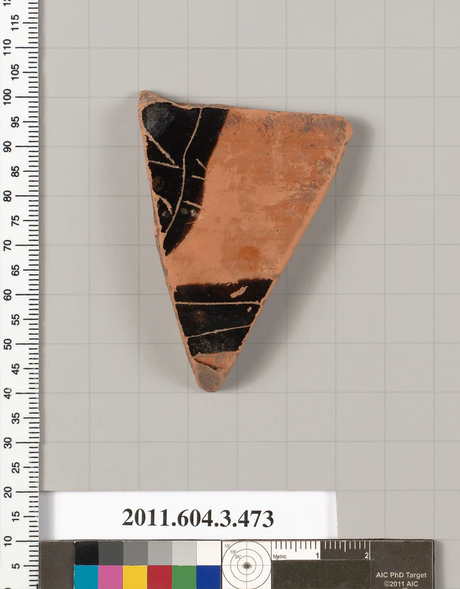 Terracotta fragment of a Panathenaic prize amphora? — Unknown