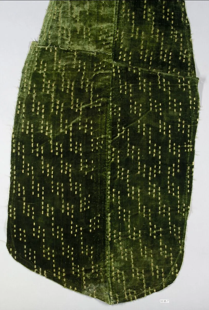 Velvet fragments with slashed pattern — Unknown