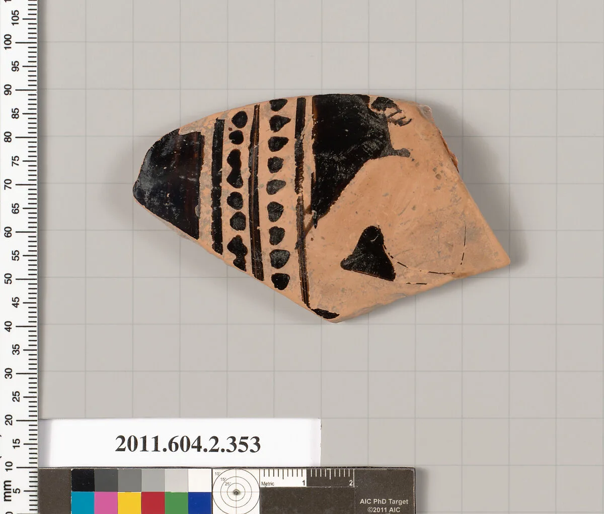 Terracotta fragment of a column-krater (bowl for mixing wine and water) — Unknown