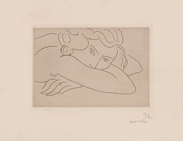 Jeune femme le visage enfouilli dans les bras — Henri Matisse