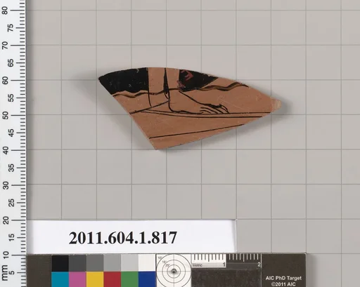 Terracotta fragment of a kylix (drinking cup)