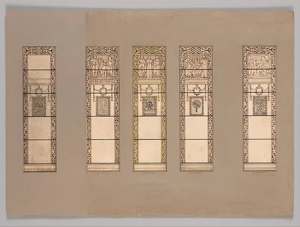 Design for a window — Louis C. Tiffany|Tiffany Studios|Tiffany Glass Company|Tiffany Glass and Decorating Company