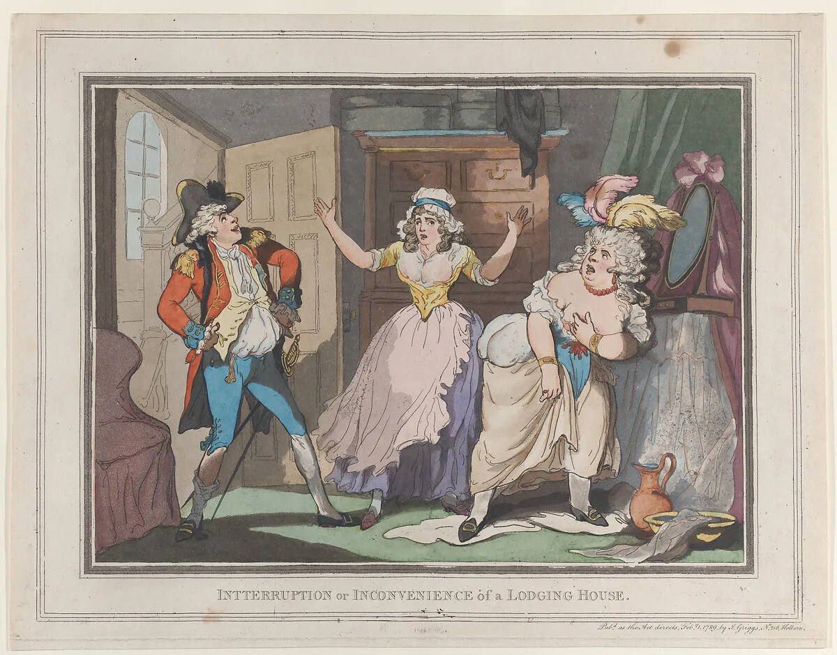 Interruption or Inconvenience of a Lodging House — J. Griggs|Thomas Rowlandson