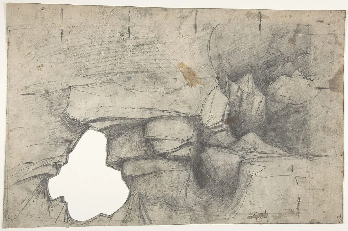 Design for a Stage Set at the Opéra, Paris — Eugène Cicéri