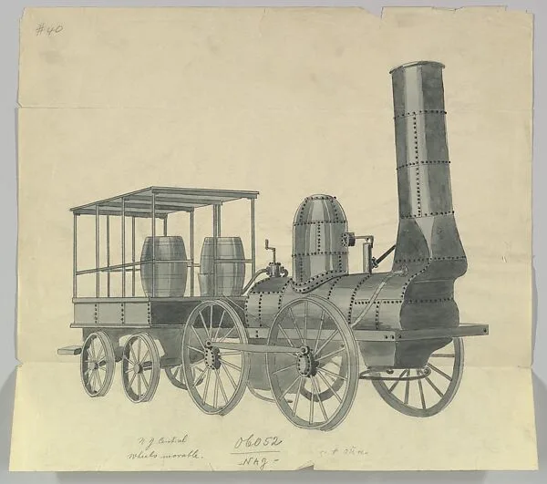 Design for Model Train, N. Y. Central — Anonymous, Czech, early 20th century