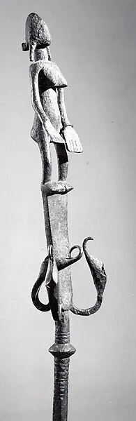 Staff: Female Figure — Unknown
