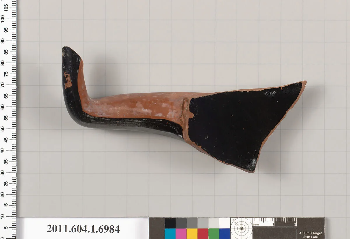 Terracotta fragment of a kylix (drinking cup) — Unknown