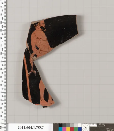 Terracotta fragment of a kylix (drinking cup)