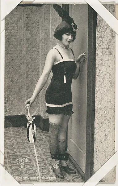 Bathing beauty in costume in interior from Mack Sennett Comedies Arcade series (W423) — Unknown