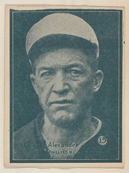 Grover Alexander, Phillies N.L. from the Baseball trade card series (W517) — Unknown