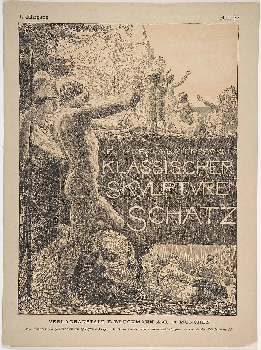 Cover design for 'Klassischer Skulpurenschatz' — Otto Greiner