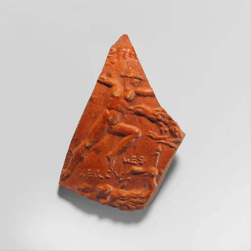 Terracotta medallion fragment