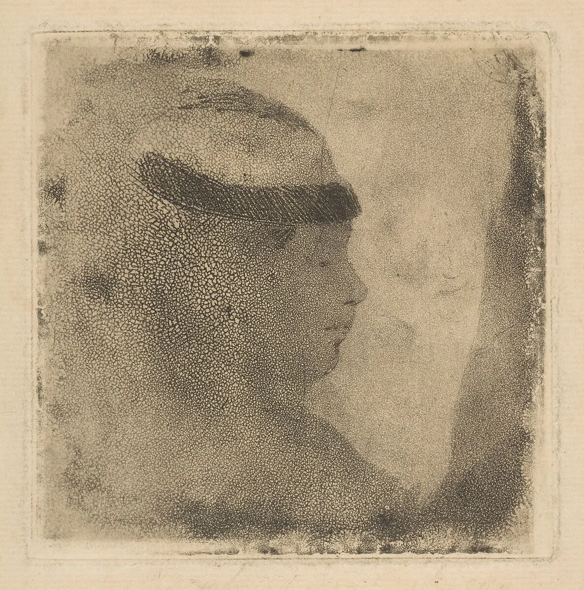 Head of a Woman in Profile — Edgar Degas