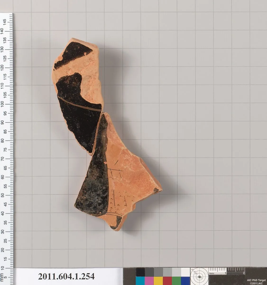 Terracotta fragment of a kylix (drinking cup) — Unknown