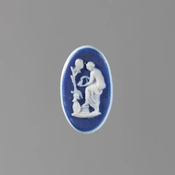 Draped figure with harp at military trophy — Josiah Wedgwood and Sons