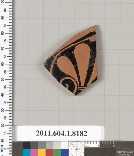 Terracotta fragment of a kylix (drinking cup)