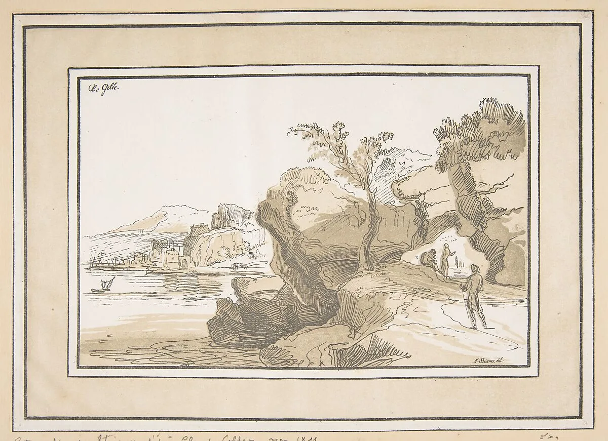 Landscape — Claude Lorrain (Claude Gellée)|Johann Nepomuk Strixner