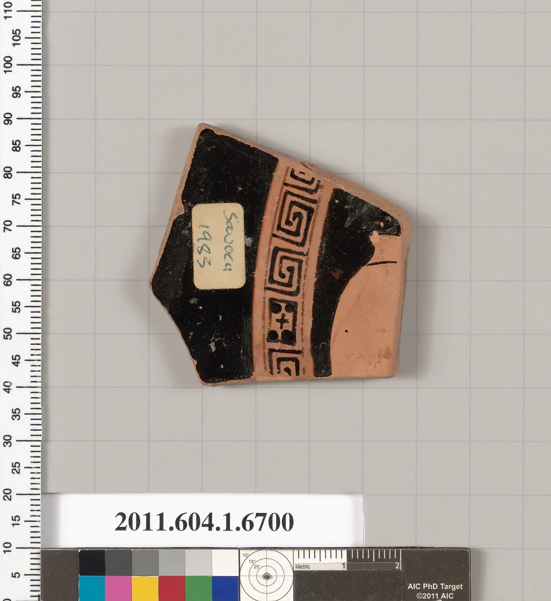 Terracotta fragment of a kylix (drinking cup) — Unknown